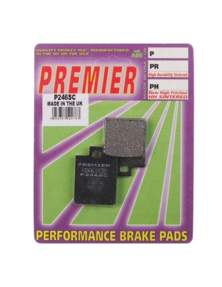 Pastilhas Travão Premier Braking P246SC