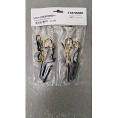 Piscas Led 12V Preto 75x27mm (par)
