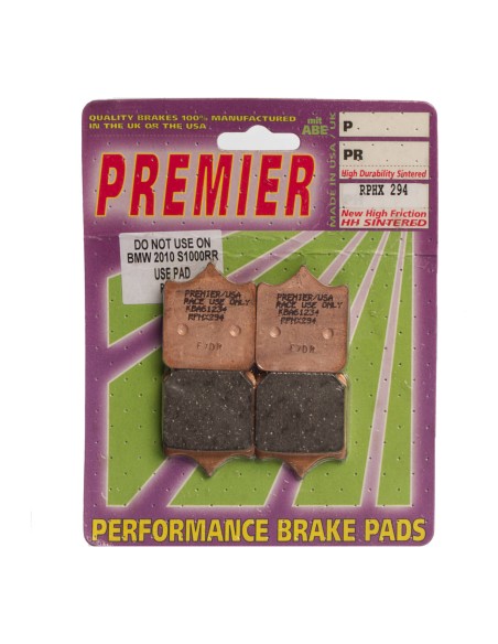 Pastilhas Travão Premier P.294PH FA322/4HH Pastilhas Travão Premier P.294PH FA322/4HH