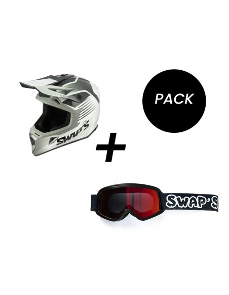 Pack Kids Capacete Swap's Blur S818 & Oculos Swap's