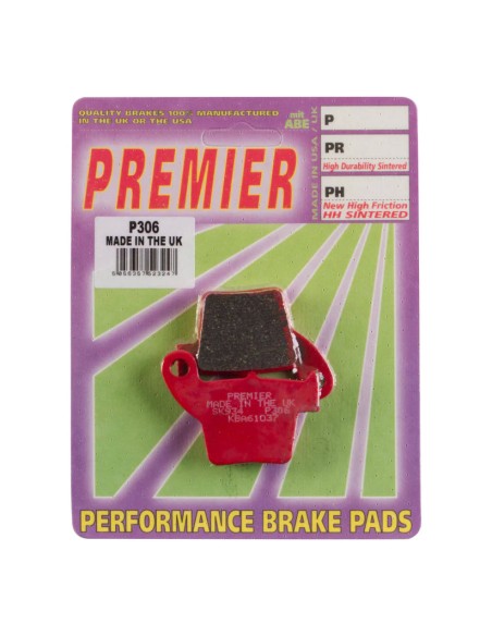 Pastilhas de Travão Premier Braking P306