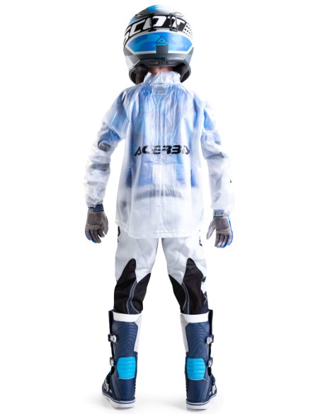 Casaco de Chuva Criança Transparente Acerbis 3.0