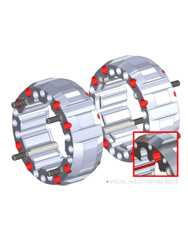 Alargadores Roda Hard Racing (A-15 45mm)