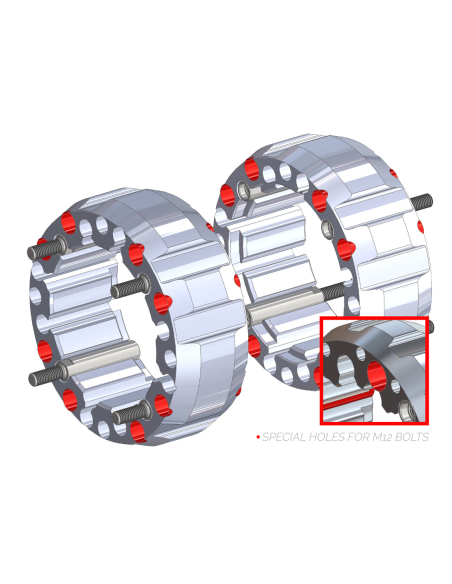Alargadores Roda Hard Racing (A-15 45mm)