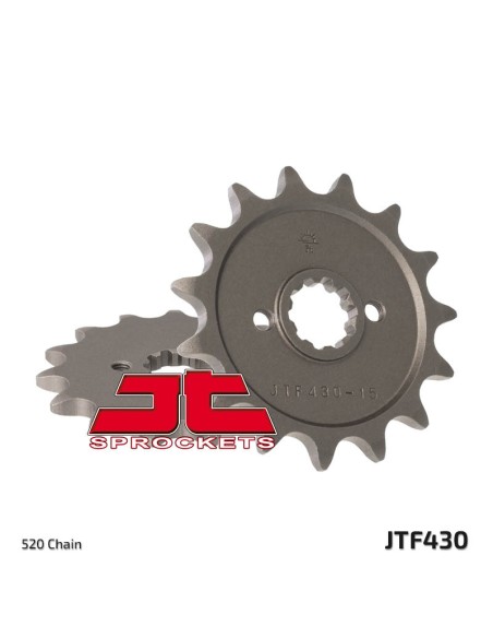 Pinhão JT 430 de aço com 13 dentes