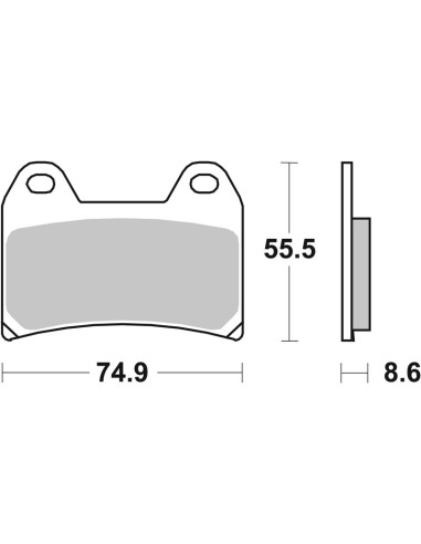 Pastilhas de Travão sinterizadas Brembo 07BB19SA