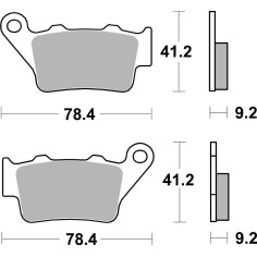 Brembo Brake  Pads 07BB02SP Sinter Metal