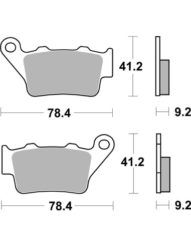 Brembo Brake  Pads 07BB02SP Sinter Metal
